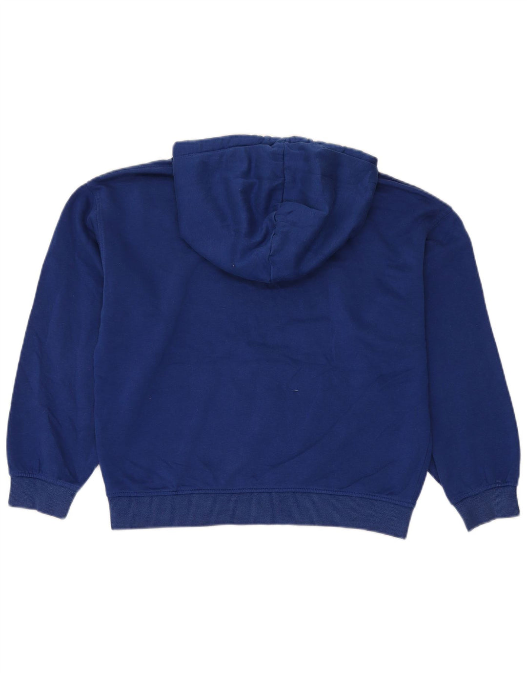 Zara Dame Oversized Hoodie Jumper UK 14 Medium Blue Bomuld