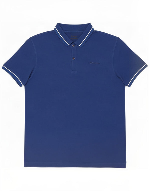 Lotto Herre Polo Shirt 2XL Blå Bomuld