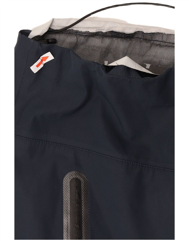 Superdry Regnjakke med hætte til mænd UK 40 Stor marineblå polyester