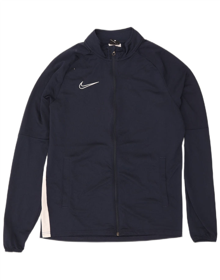 Nike Herre Dri Fit træningsdragt Topjakke Stor marineblå farveblok
