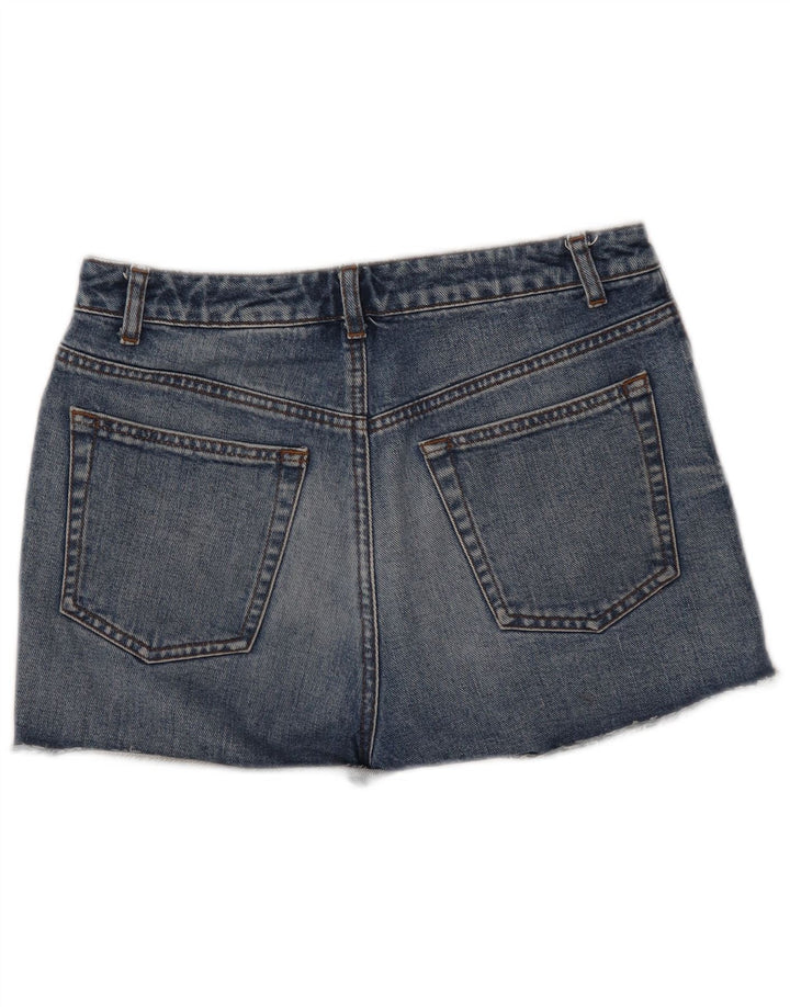 TOPSHOP Dame denimshorts UK 12 Medium W30 Blå Bomuld