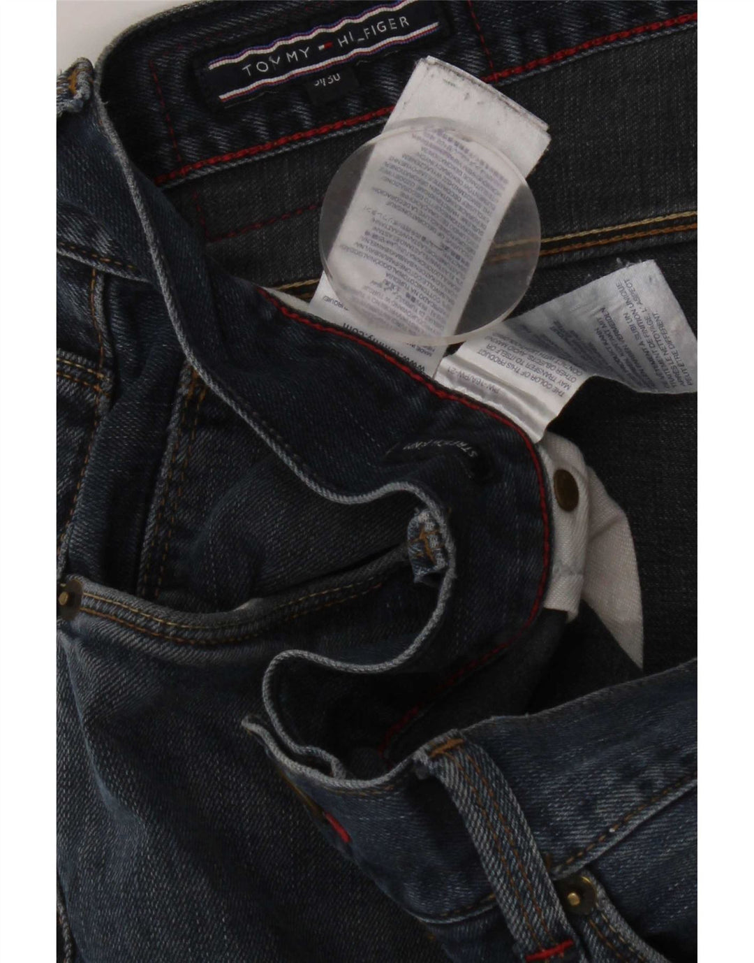Tommy Hilfiger Herre Slim Jeans W31 L30 Blå Bomuld