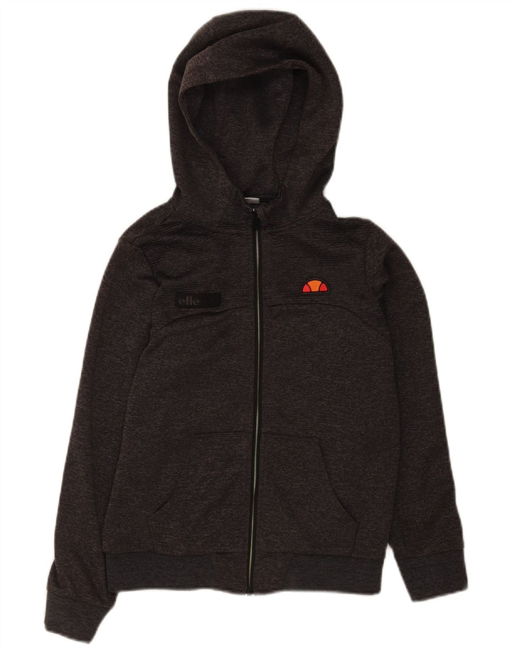 Ellesse Boys Regular Fit Hættetrøje med lynlås 9-10 år Medium Grå Flecked