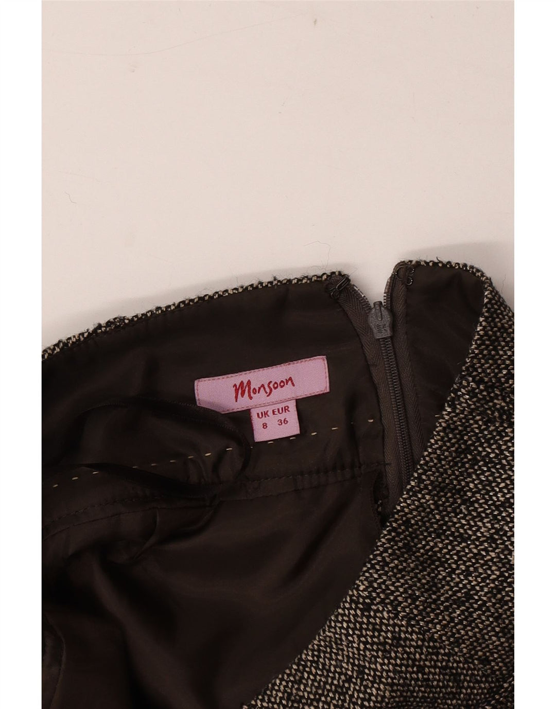 Monsoon Womens Pencil Skirt UK 8 Small W30 Grey Flecked