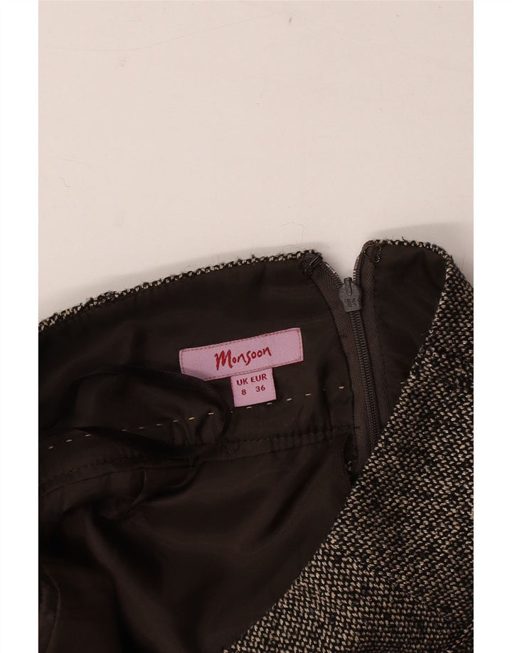 Monsoon Womens Pencil Skirt UK 8 Small W30 Grey Flecked