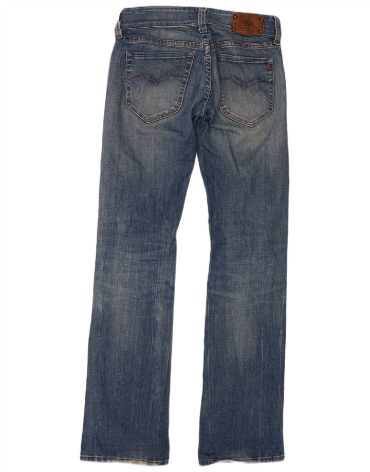 Replay Womens Bootcut Jeans W26 L34 Blue Cotton