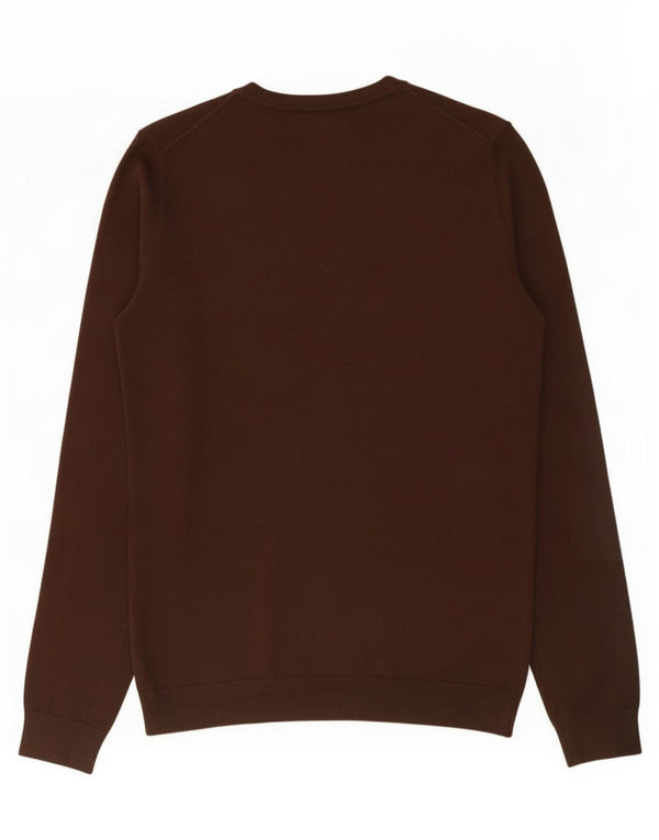 Tommy Hilfiger Herre V-hals sweater Stor brun bomuld