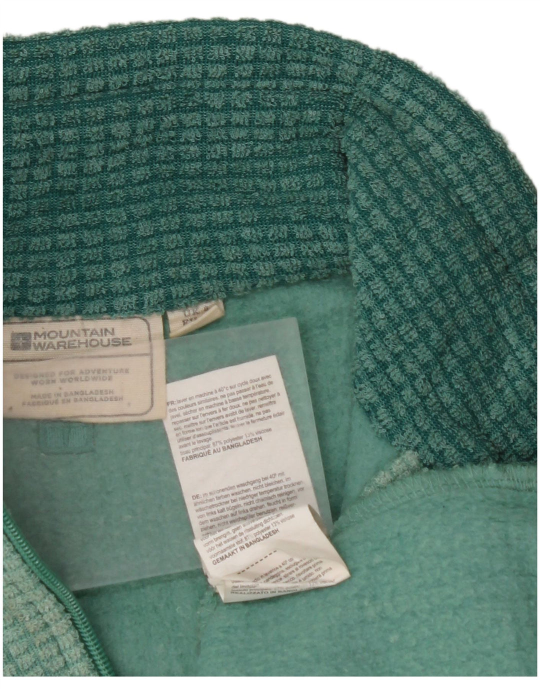 MOUNTAIN WAREHOUSE Fleecetrøje med lynlås til kvinder UK 8 Lille Grøn