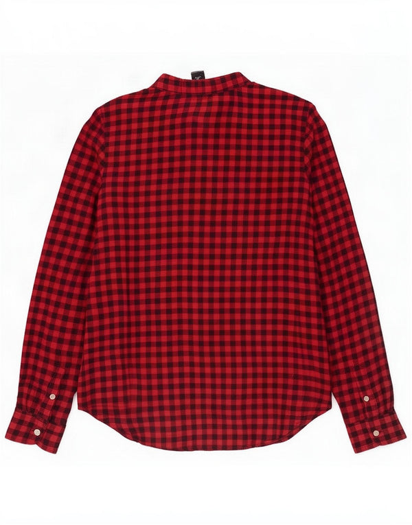 Polo Ralph Lauren Girls Flannel Shirt 15-16 Years Red Gingham Cotton