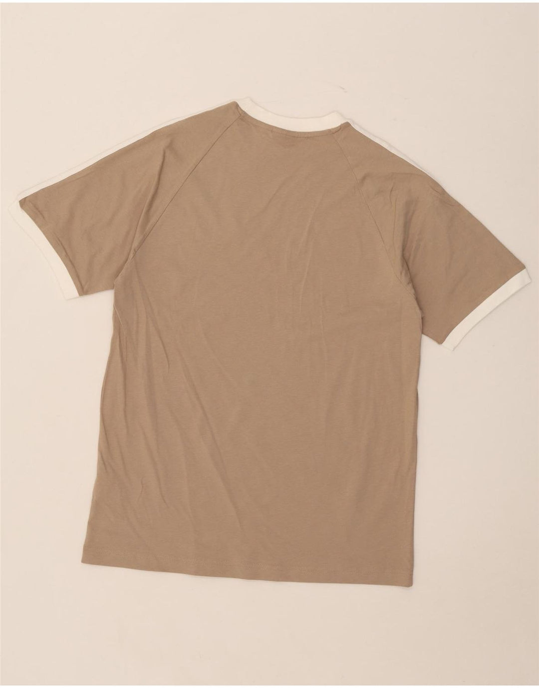 Adidas Herre T-Shirt Top Medium Beige Bomuld