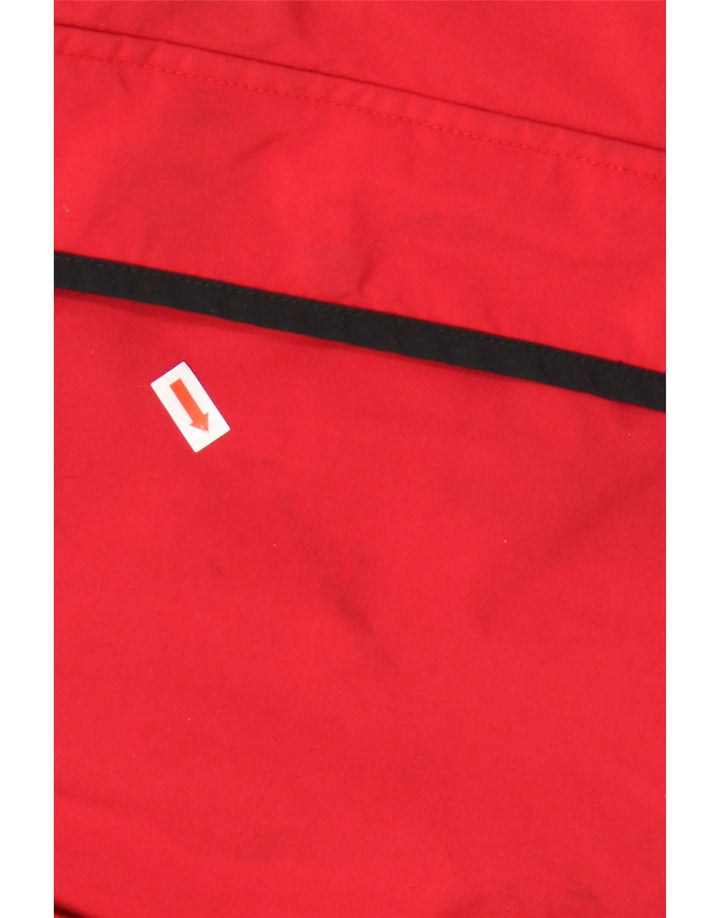 COLUMBIA Herre Interchange Windbreaker Jacket UK 40 Large Red Colourblock