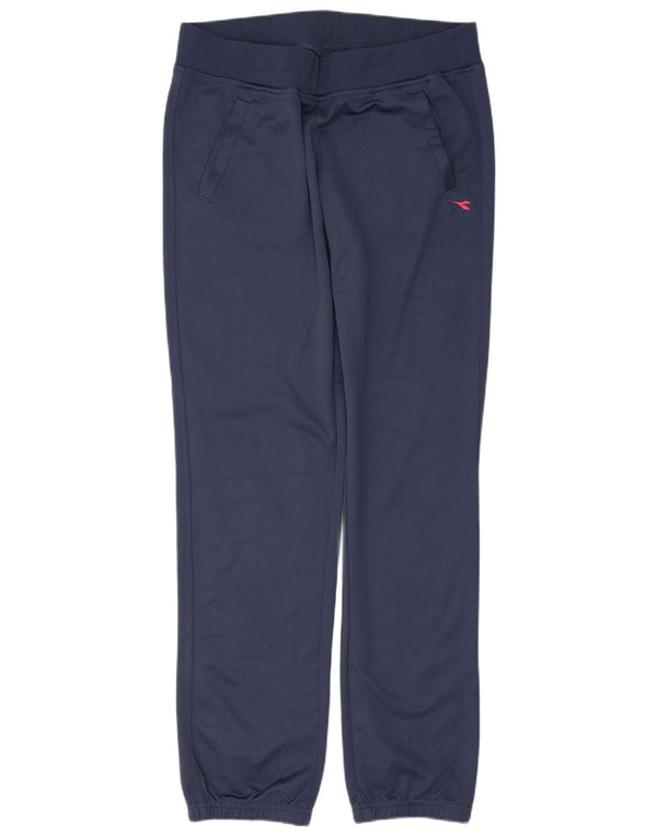 Diadora Dame træningsdragt Bukser Joggers UK 14 Large Navy Blue Polyester