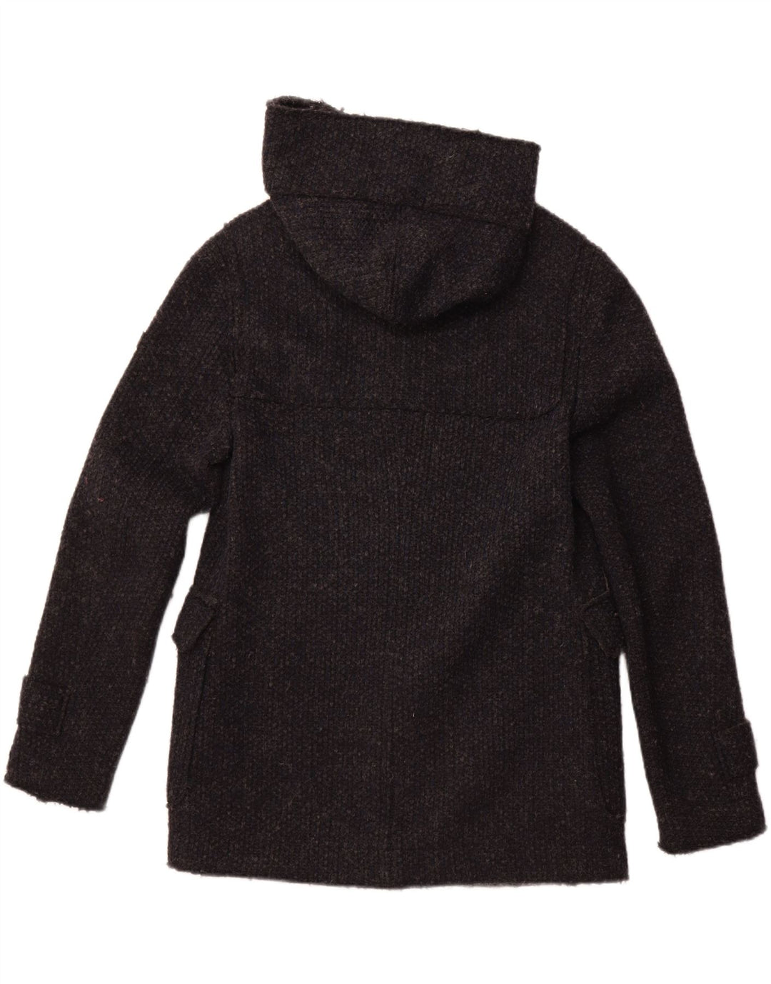 GAS Herre Hætteoverfrakke UK 36 Small Navy Blue Virgin Wool