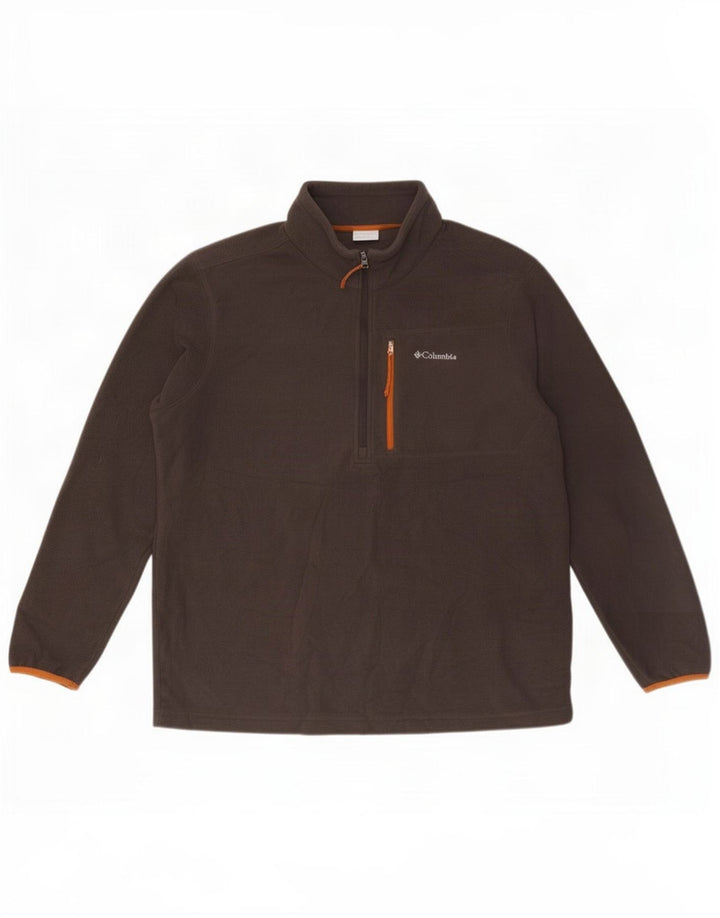 Columbia Herre lynlås-hals Fleece Jumper XL Grå Polyester