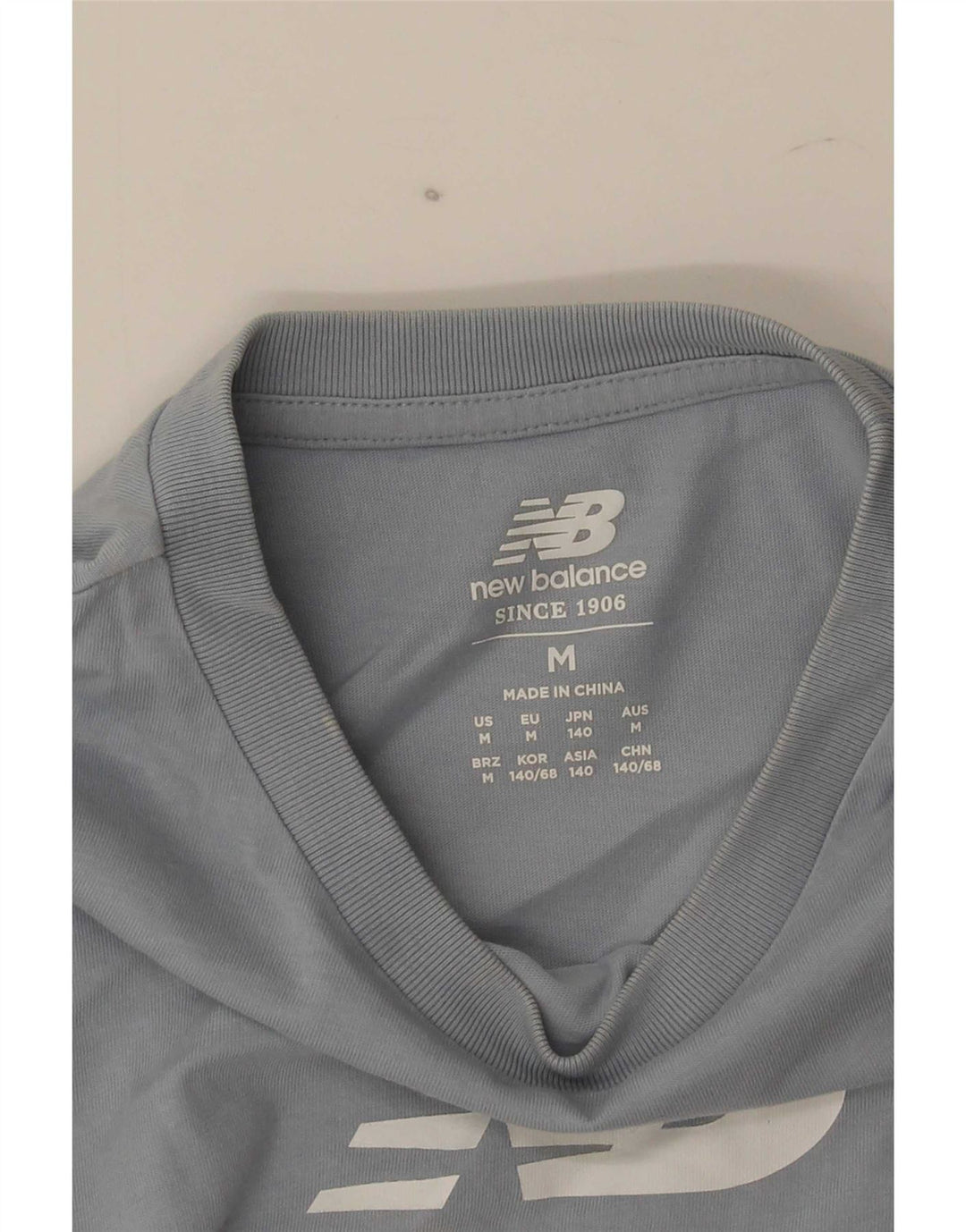 New Balance drenge grafisk t-shirt top 9-10 år mellemblå