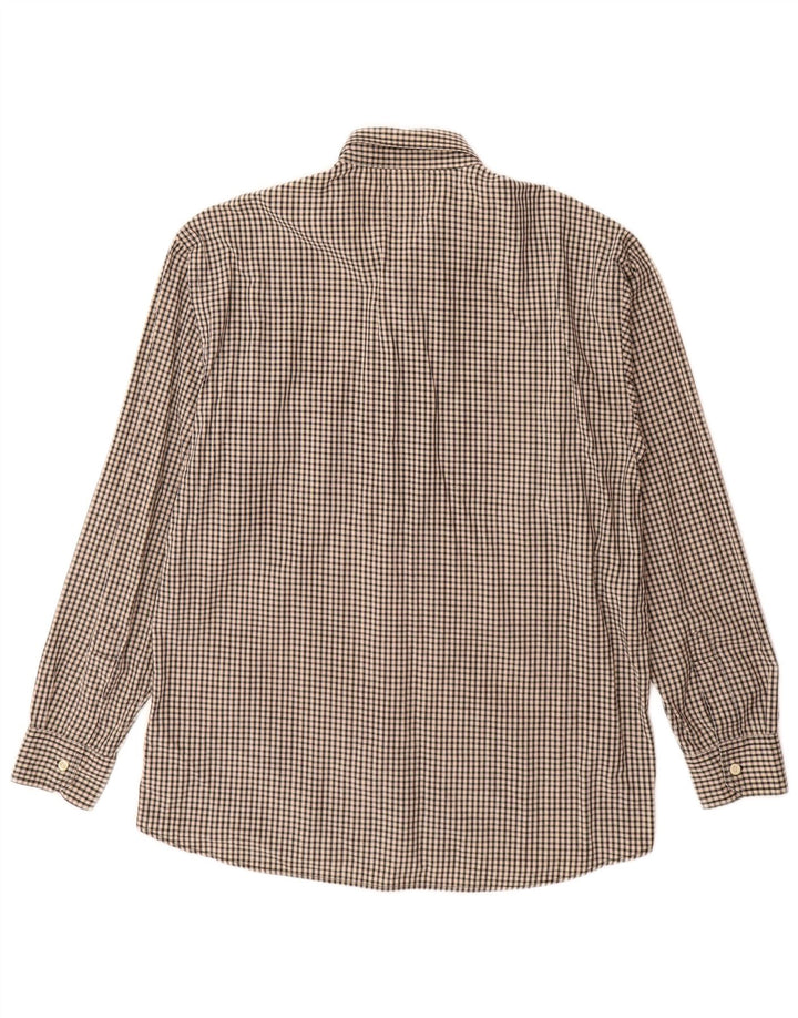 Rifle Herreskjorte Stor Beige Gingham Bomuld