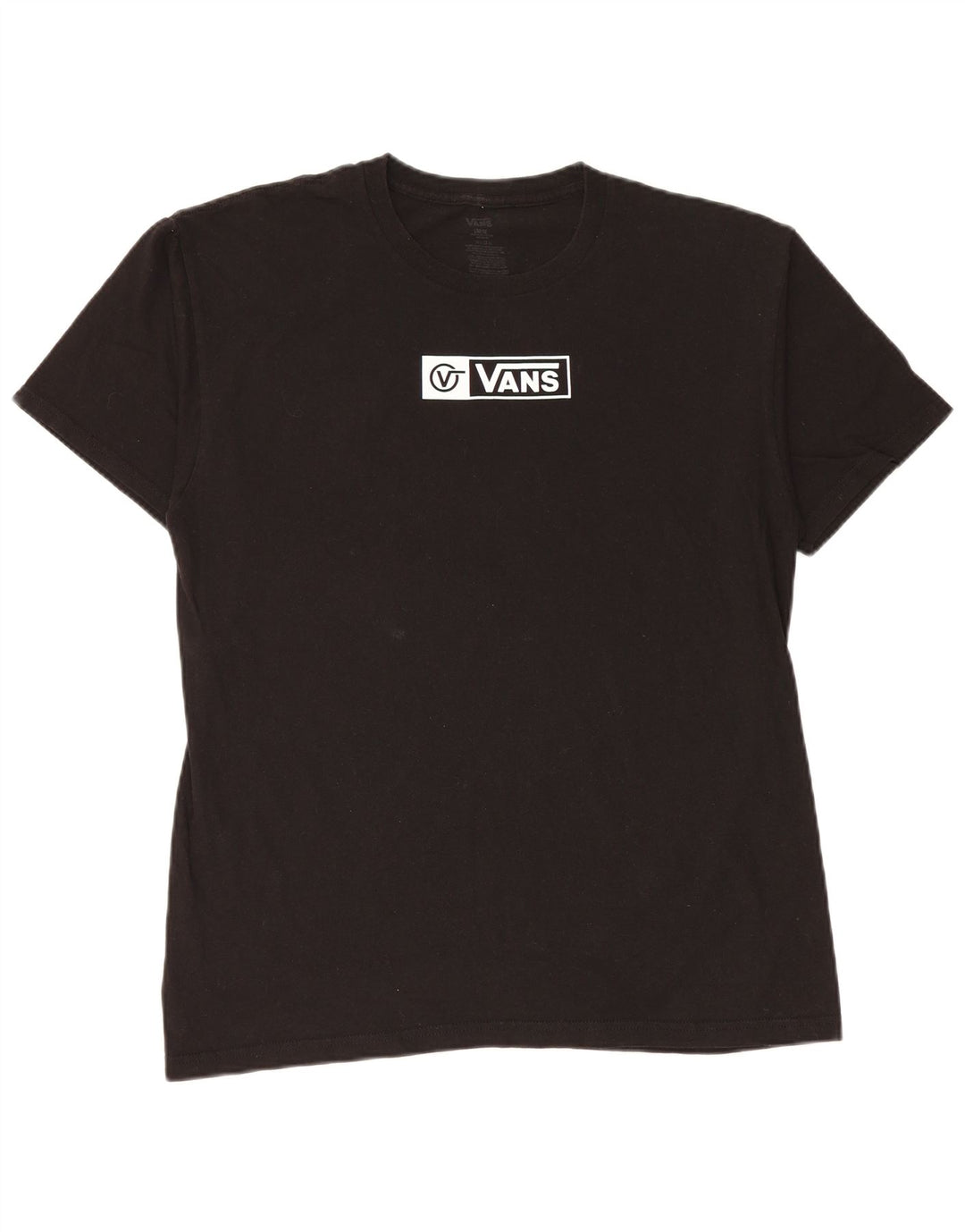 Vans Herre Grafisk T-Shirt Top Stor Sort