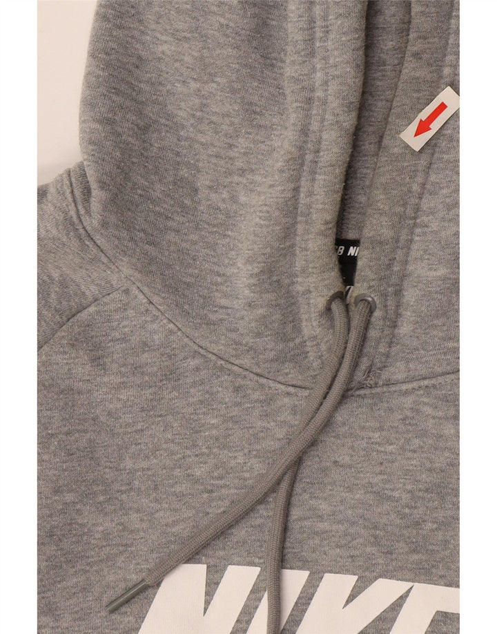 Nike Herre Nike SB Graphic Hoodie Jumper Medium Grey Flecked Bomuld