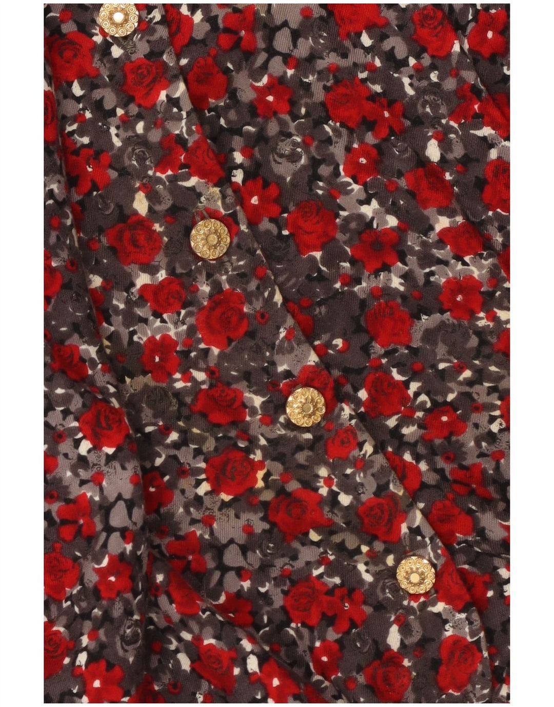 Premode Womens Front Tie Shirt Bluse UK 18 XL Red Floral