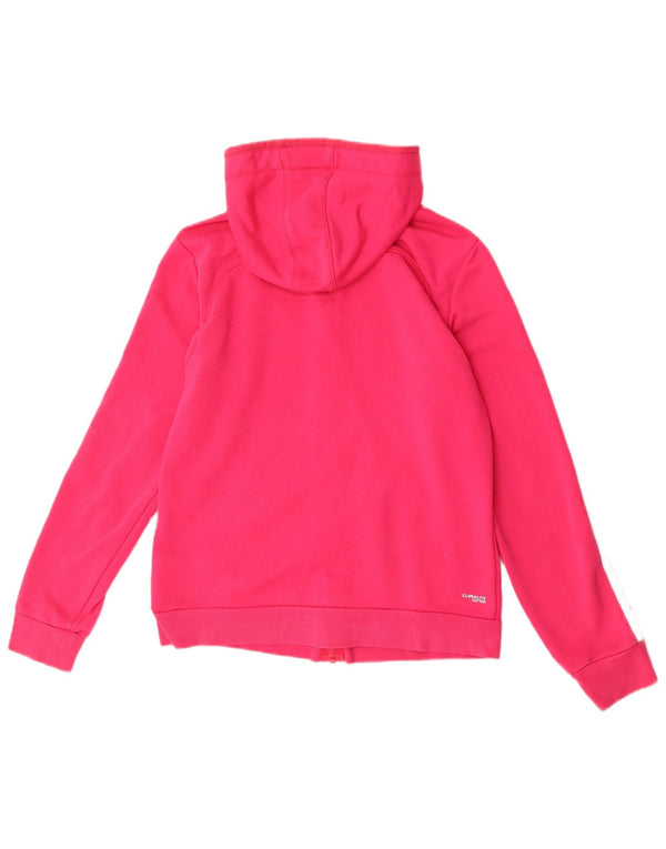 Adidas Dame Climalite Hættetrøje Sweater med lynlås UK 12/14 Medium Pink Bomuld