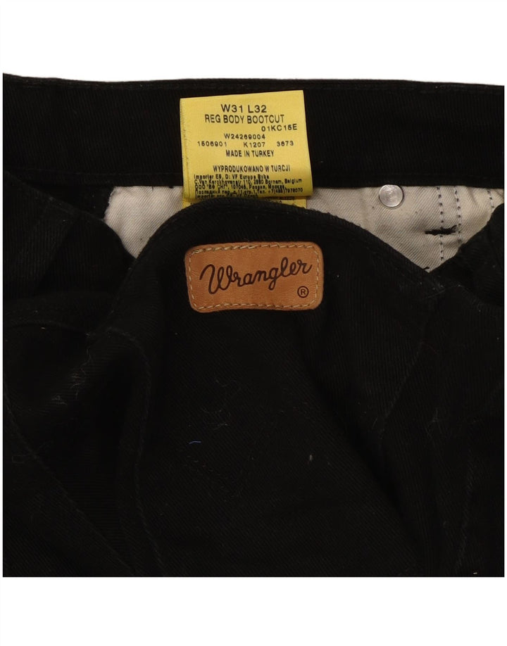 Wrangler Dame Bootcut Jeans W31 L32 Sort Bomuld