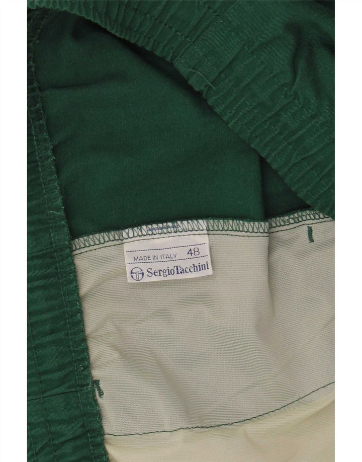 Sergio Tacchini Sportshorts til mænd IT 48 Medium Green Polyester