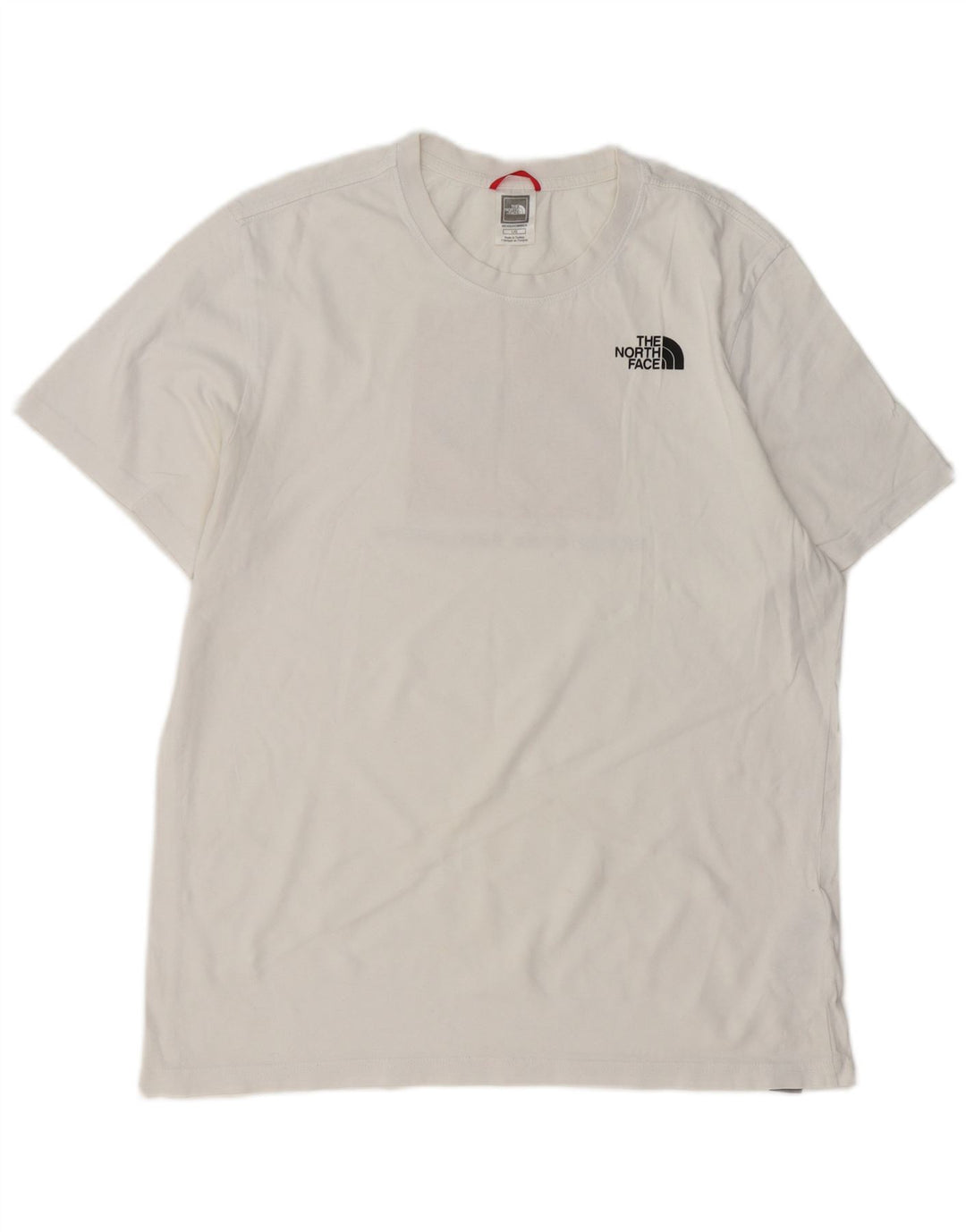 THE NORTH FACE Herre Grafisk T-Shirt Top Stor Hvid Bomuld
