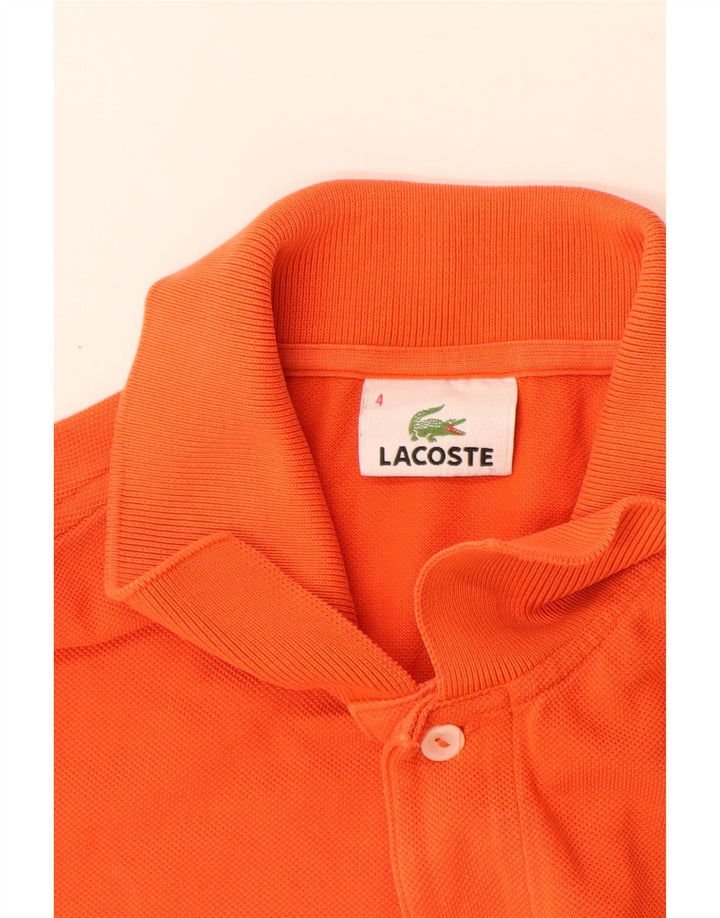 Lacoste herre poloskjorte str. 4 Medium Orange bomuld