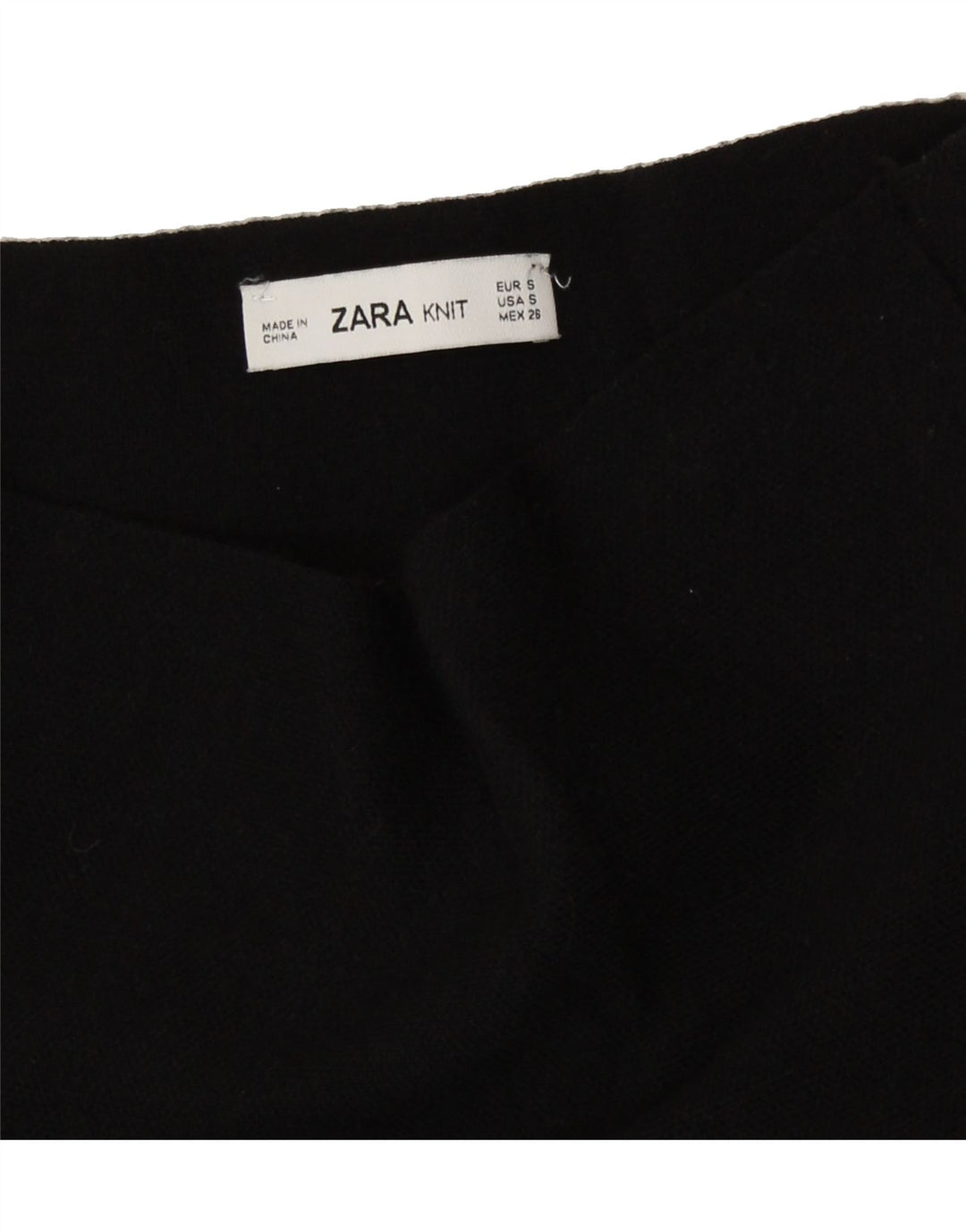 ZARA Womens A-Line Skirt Small W26 Black Vintage Zara and Second-Hand Zara from Messina Hembry 