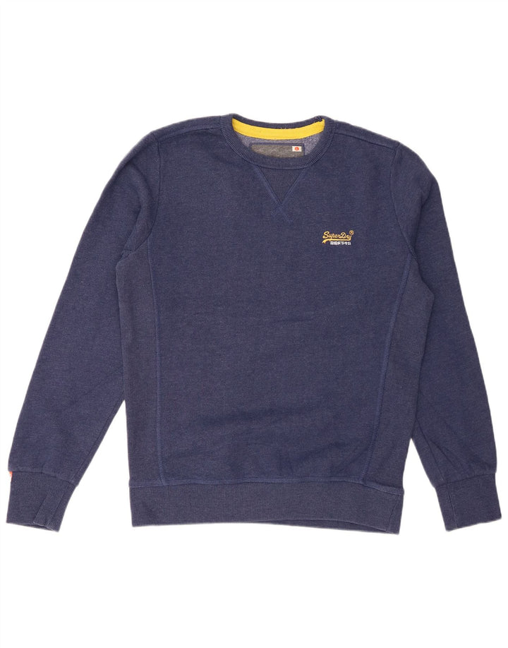 Superdry Sweatshirt til mænd, stor blå bomuld