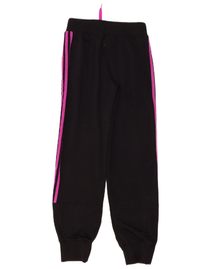 Adidas Drenge Træningsdragt Bukser Joggers 11-12 År Sort Polyester