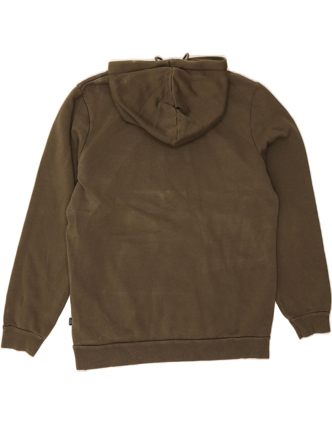 PUMA Mens Hoodie Jumper Medium Khaki Cotton Vintage Puma and Second-Hand Puma from Messina Hembry 