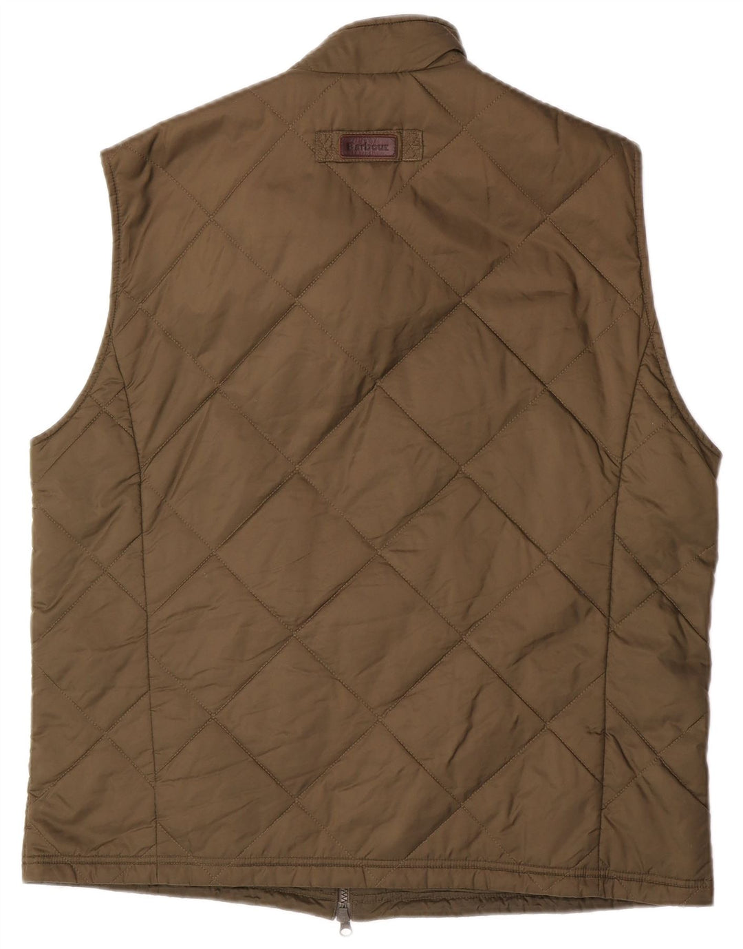 Barbour Herre Quiltet Gilet UK 42 XL Khaki Polyamid