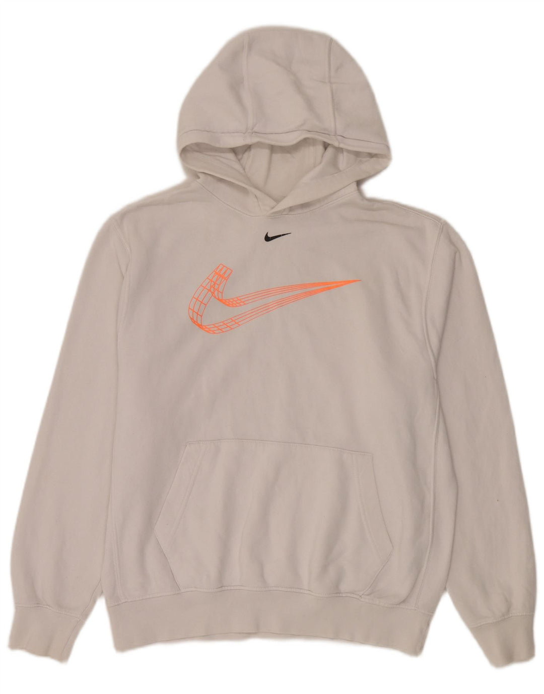 Nike grafisk hættetrøje til mænd mellem hvid bomuld