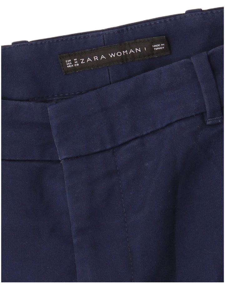 Zara Dame Slim Chino Bukser Medium W28 L28 Marineblå