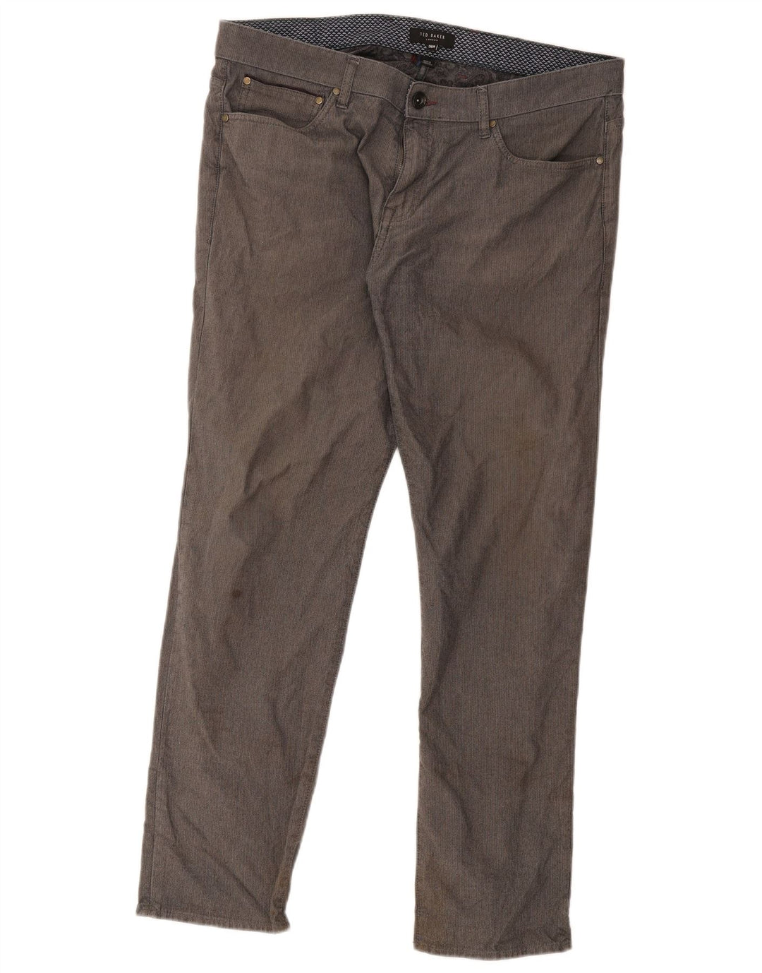 Ted Baker Straight Casual Bukser til mænd W36 L30 Grå