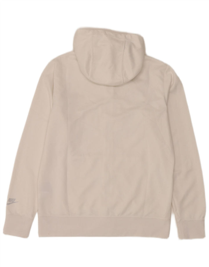 Nike Herre grafisk hættetrøje med lynlås mellem hvid Colourblock Polyester