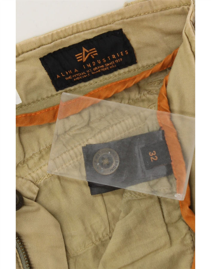 Alpha Industries Herre Cargo Shorts W32 Medium Beige