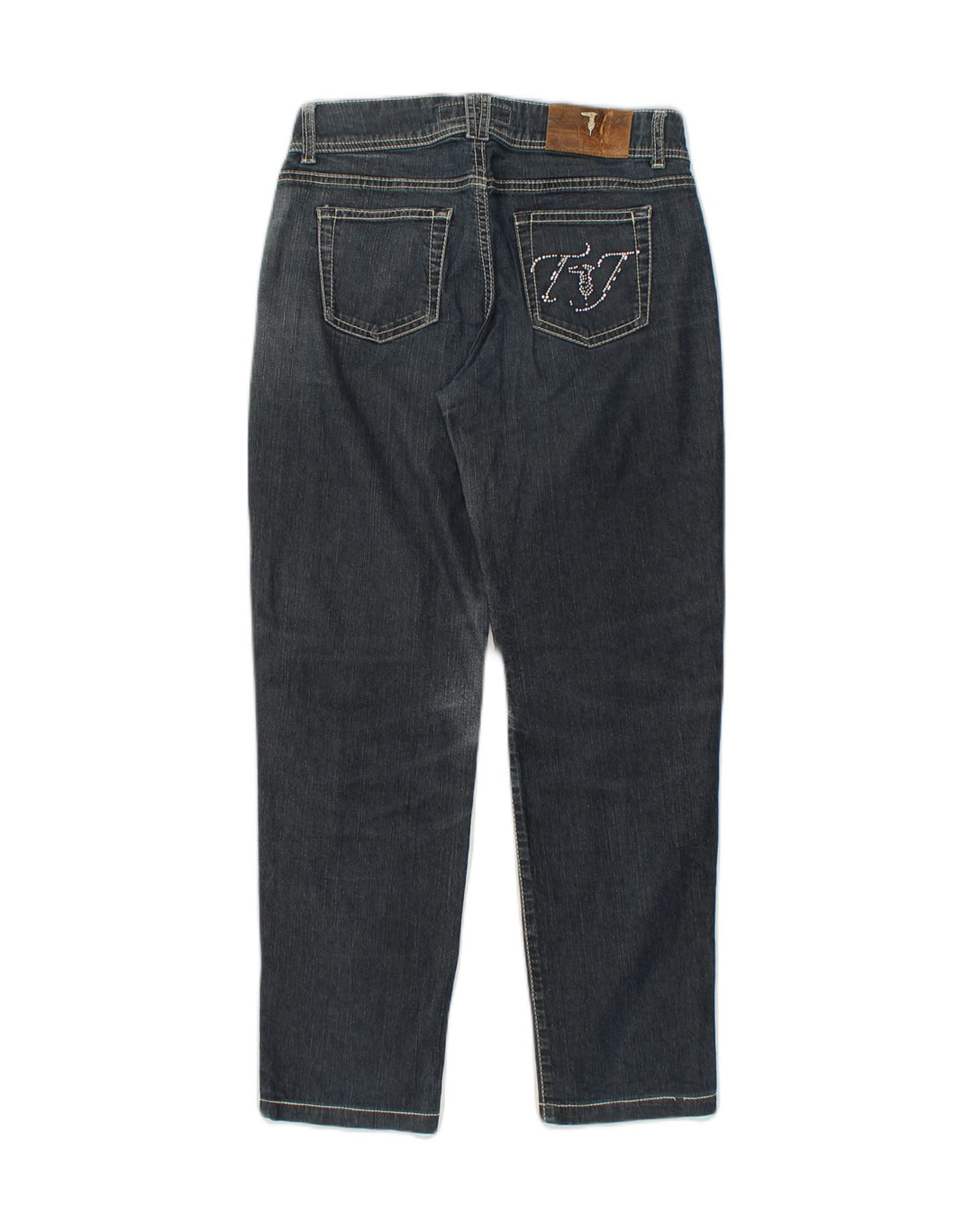 TRUSSARDI Womens Tapered Jeans W27 L28 Blue Cotton | Vintage Trussardi | Thrift | Second-Hand Trussardi | Used Clothing | Messina Hembry 