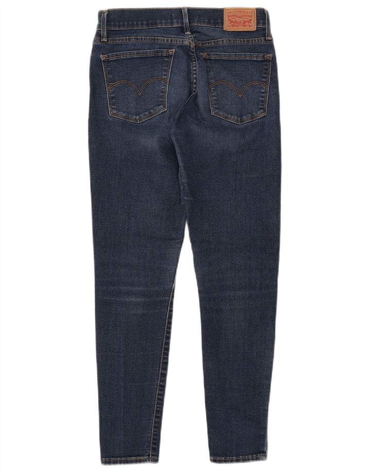LEVI'S Dame 710 Super Skinny Jeans W27 L25 Marineblå Bomuld