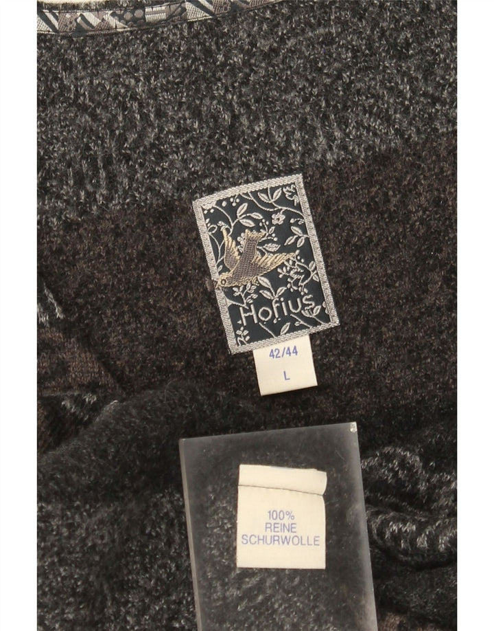 Hofius Dame Cardigan Sweater EU 42/44 Stor Flerfarvet Geometrisk