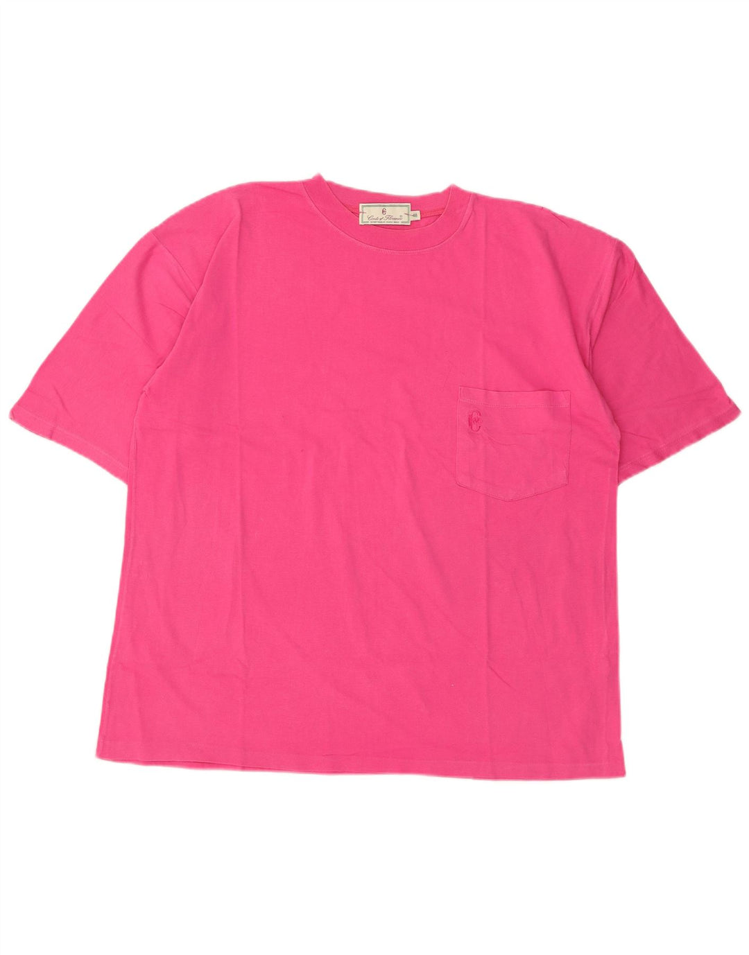 CONTE OF FLORENCE Dame T-Shirt Top IT 48 XL Pink Bomuld