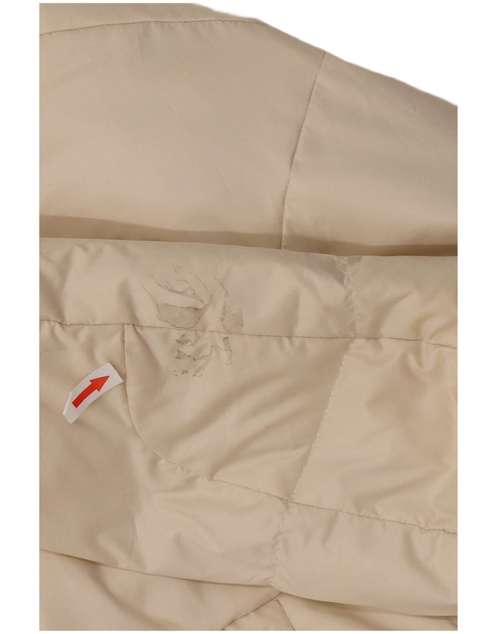 Ralph Lauren Dame Crop Polstret Jakke UK 14 Medium Off White Polyester