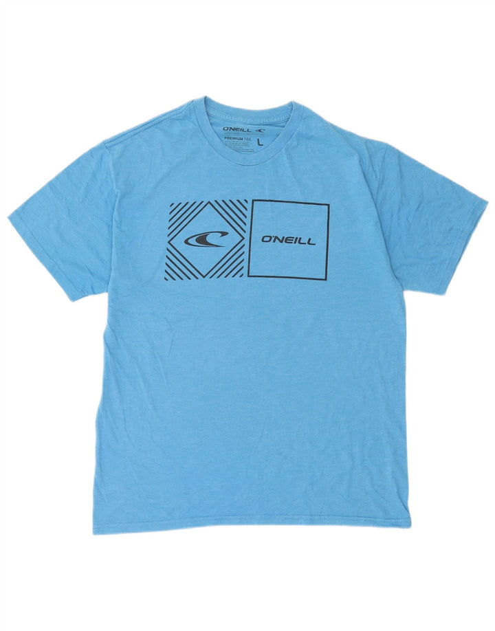 O'Neill Herre Grafisk T-Shirt Top Stor Blå Bomuld