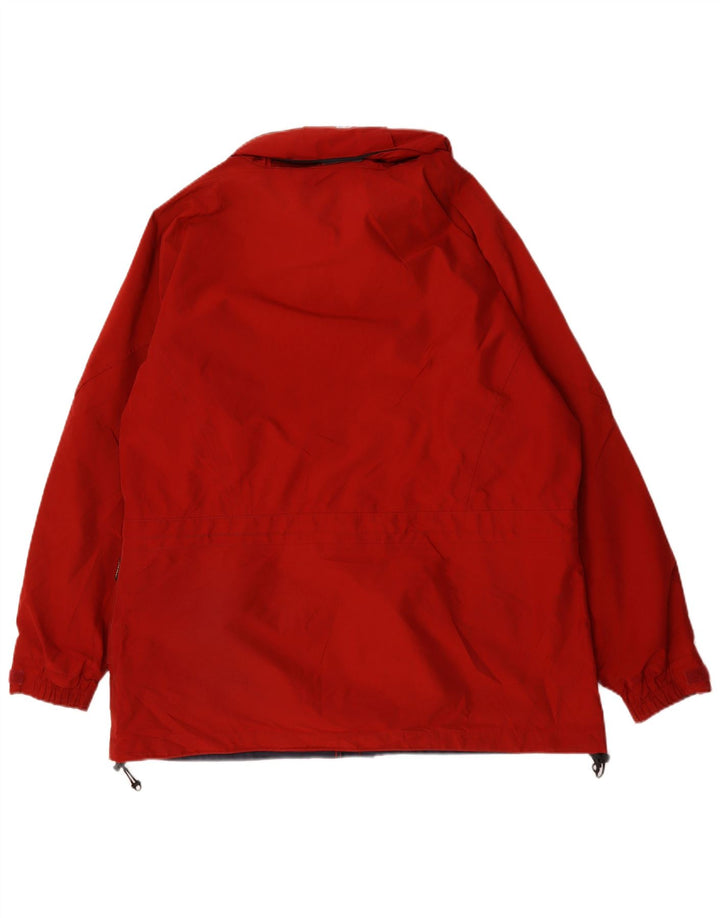 Berghaus Dame Hætte Oversized Regnjakke UK 18 XL Rød Nylon