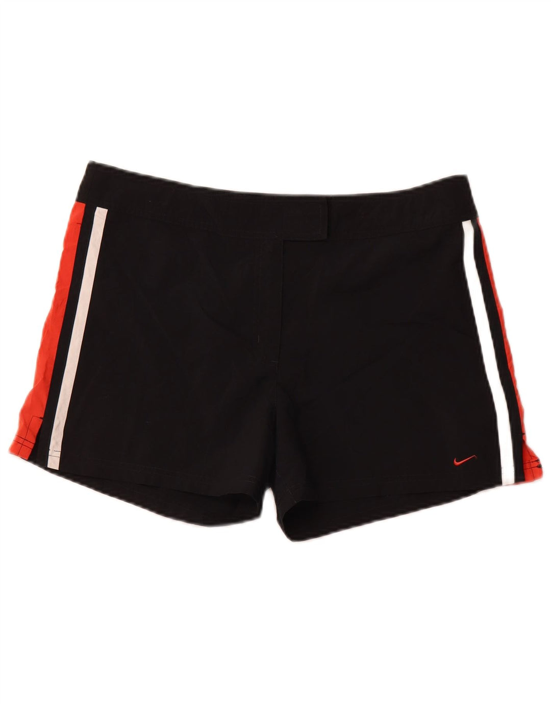 NIKE Casual Shorts til kvinder US 12/14 Large W34 Black Colourblock Polyester
