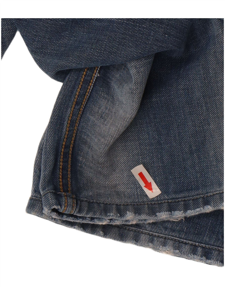 Diesel Herre Belther Distressed Straight Jeans W32 L34 Blå Bomuld