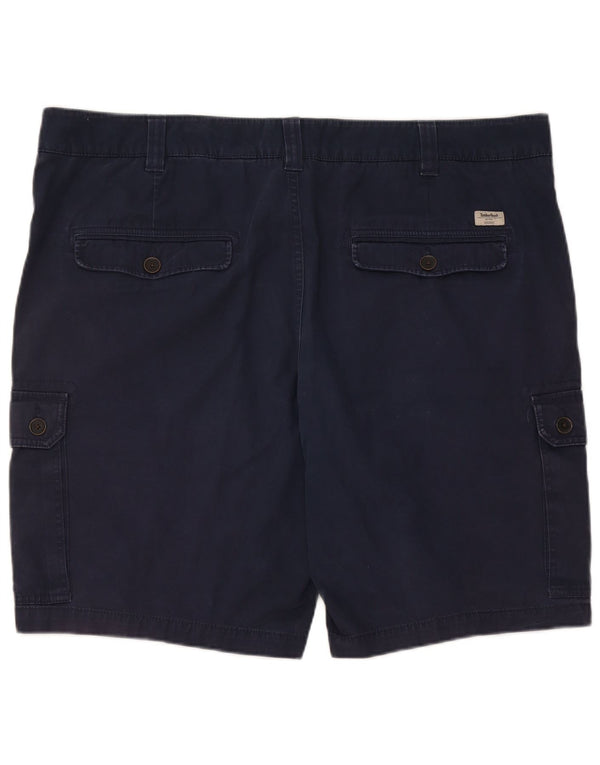 Timberland Herre Cargo Shorts W42 2XL Marineblå Bomuld
