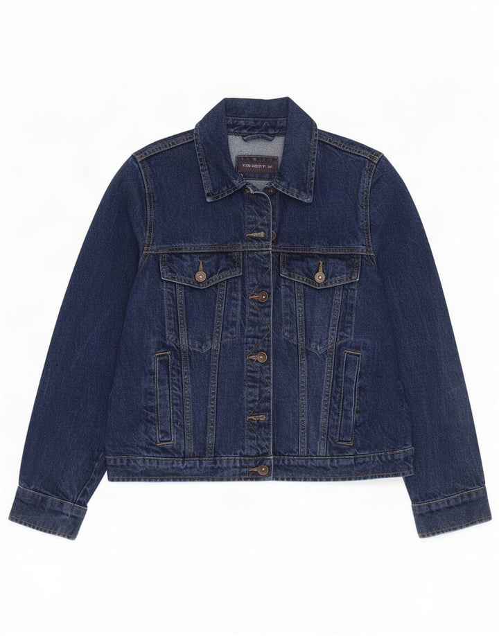 Marks & Spencer Dame denimjakke UK 10 Small Blue Cotton