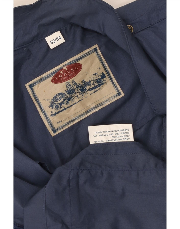 Vintage Herre Utility Jacket IT 52 XL Blå Polyester